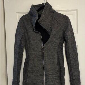Lululemon Dark Gray Heather Zip-Up Jacket